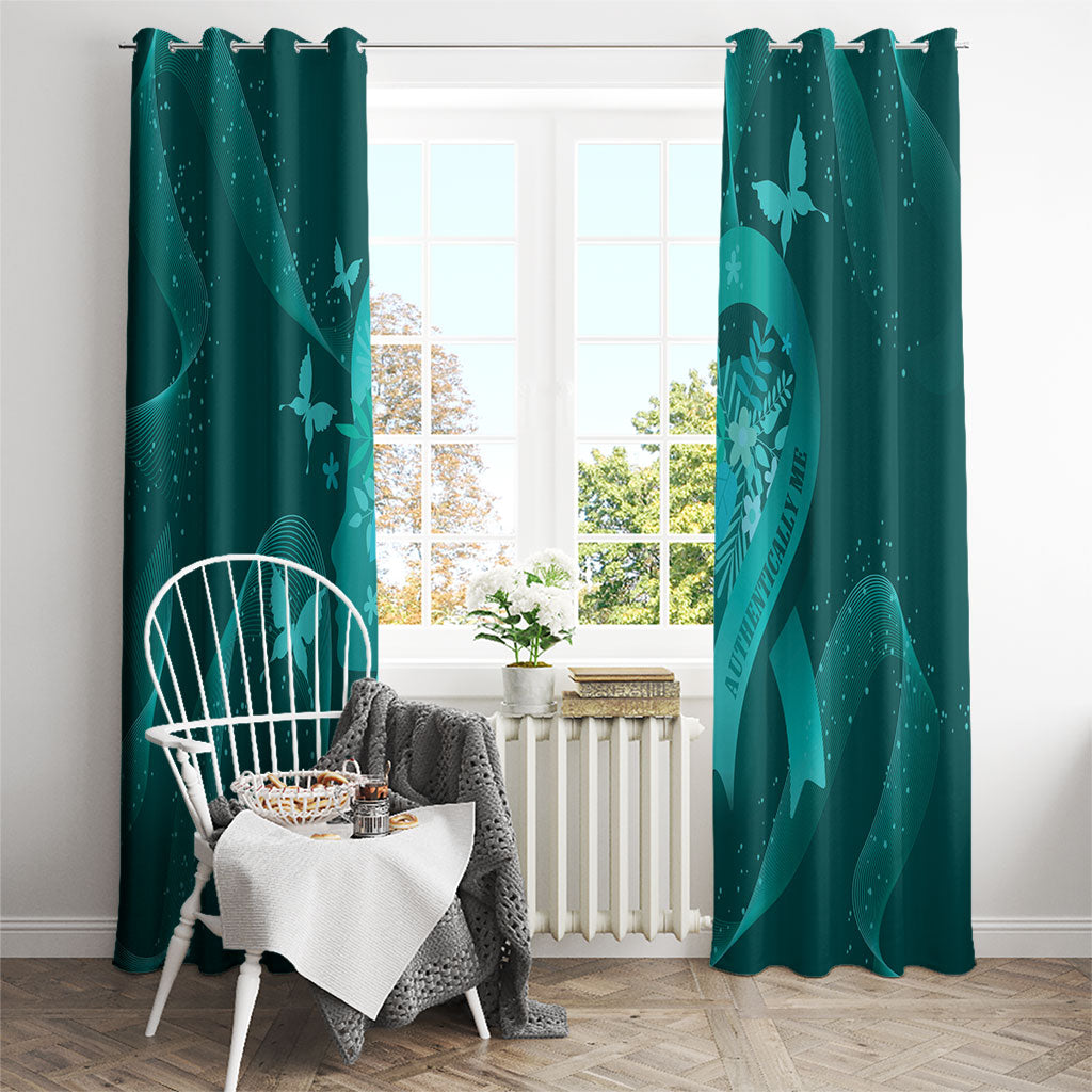 Australia Tourettes Awareness Window Curtain Butterfly Ribbon Art