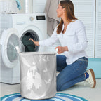 Australia Lung Cancer Awareness Laundry Basket Butterfly Ribbon Art