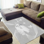 Australia Lung Cancer Awareness Area Rug Butterfly Ribbon Art