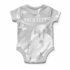 Australia Lung Cancer Support Personalised Baby Onesie Butterfly Ribbon Art