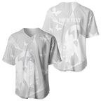 Australia Lung Cancer Awareness Personalised Baseball Jersey Butterfly Ribbon Art