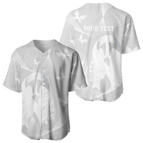 Australia Lung Cancer Awareness Personalised Baseball Jersey Butterfly Ribbon Art