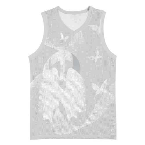 Australia Lung Cancer Awareness Personalised Basketball Jersey Butterfly Ribbon Art