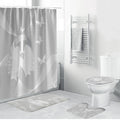 Australia Lung Cancer Awareness Bathroom Set Butterfly Ribbon Art