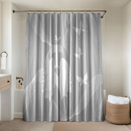 Australia Lung Cancer Awareness Bathroom Set Butterfly Ribbon Art