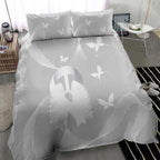 Australia Lung Cancer Awareness Bedding Set Butterfly Ribbon Art