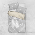 Australia Lung Cancer Awareness Bedding Set Butterfly Ribbon Art