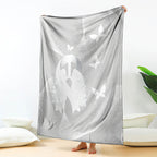 Australia Lung Cancer Awareness Blanket Butterfly Ribbon Art