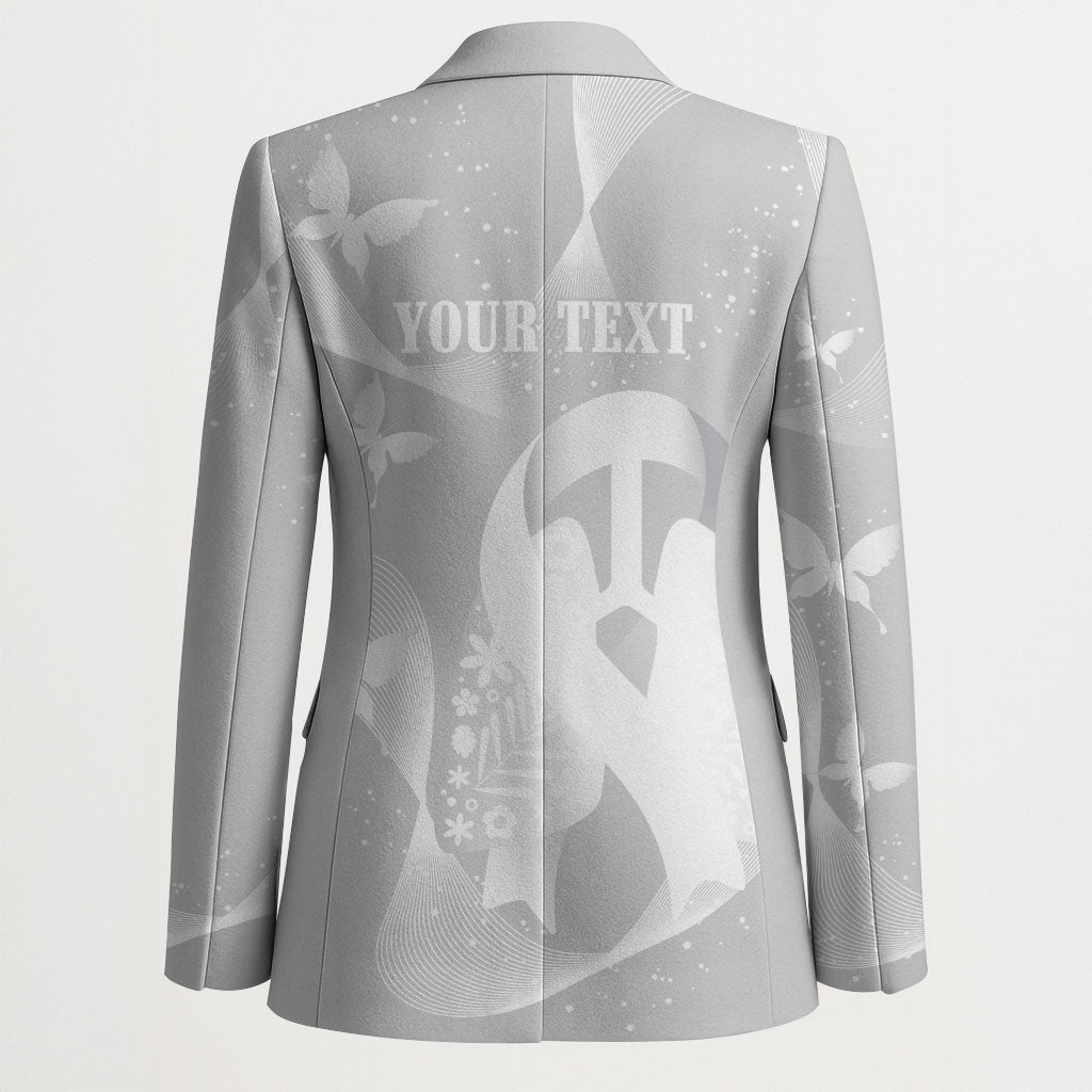 Australia Lung Cancer Awareness Personalised Blazer Butterfly Ribbon Art