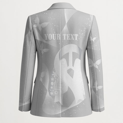 Australia Lung Cancer Awareness Personalised Blazer Butterfly Ribbon Art