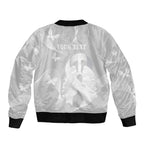 Australia Lung Cancer Awareness Personalised Bomber Jacket Butterfly Ribbon Art