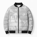 Australia Lung Cancer Awareness Personalised Bomber Puffer Jacket Butterfly Ribbon Art