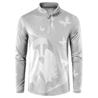 Australia Lung Cancer Awareness Personalised Button Sweatshirt Butterfly Ribbon Art