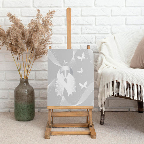 Australia Lung Cancer Awareness Canvas Wall Art Butterfly Ribbon Art