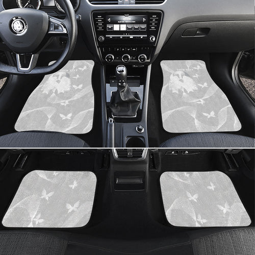 Australia Lung Cancer Awareness Personalised Car Mats Butterfly Ribbon Art