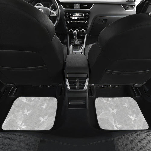 Australia Lung Cancer Awareness Personalised Car Mats Butterfly Ribbon Art