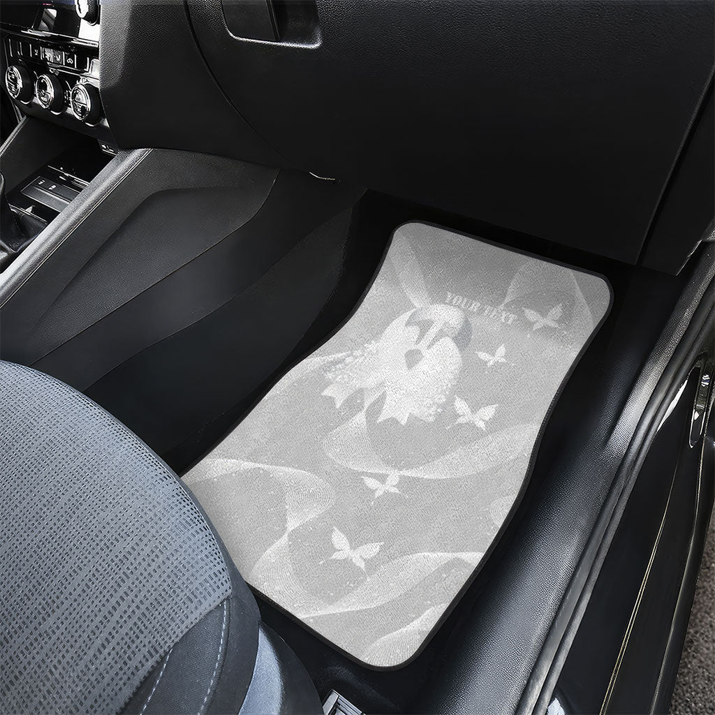 Australia Lung Cancer Awareness Personalised Car Mats Butterfly Ribbon Art