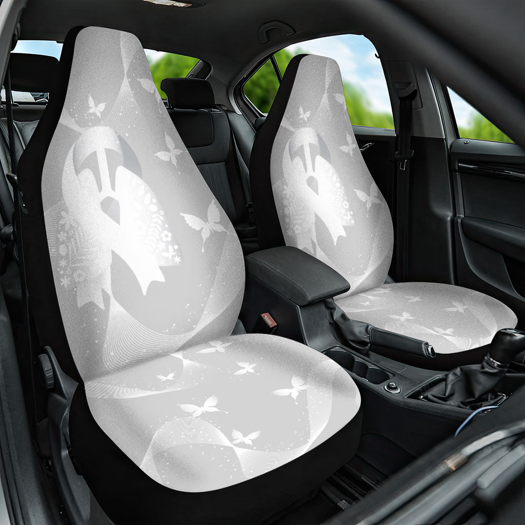Australia Lung Cancer Awareness Car Seat Cover Butterfly Ribbon Art
