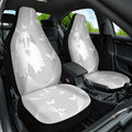 Australia Lung Cancer Awareness Car Seat Cover Butterfly Ribbon Art