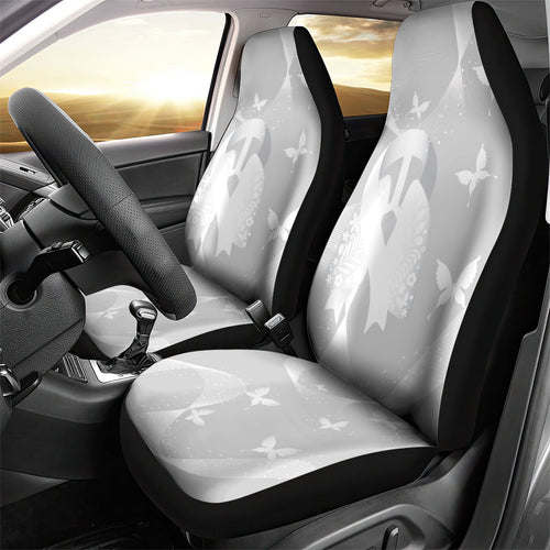 Australia Lung Cancer Awareness Car Seat Cover Butterfly Ribbon Art
