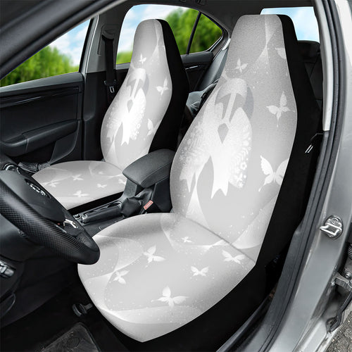 Australia Lung Cancer Awareness Car Seat Cover Butterfly Ribbon Art