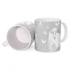 Australia Lung Cancer Awareness Personalised Ceramic Mug Butterfly Ribbon Art