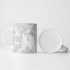 Australia Lung Cancer Awareness Personalised Ceramic Mug Butterfly Ribbon Art