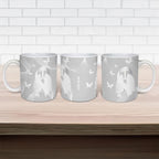 Australia Lung Cancer Awareness Personalised Ceramic Mug Butterfly Ribbon Art