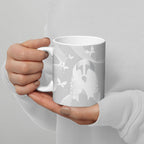 Australia Lung Cancer Awareness Personalised Ceramic Mug Butterfly Ribbon Art