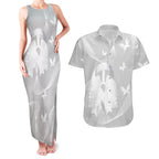 Australia Lung Cancer Awareness Personalised Couples Matching Tank Maxi Dress and Hawaiian Shirt Butterfly Ribbon Art