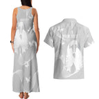 Australia Lung Cancer Awareness Personalised Couples Matching Tank Maxi Dress and Hawaiian Shirt Butterfly Ribbon Art