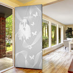 Australia Lung Cancer Awareness Personalised Door Cover Butterfly Ribbon Art