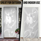 Australia Lung Cancer Awareness Personalised Door Cover Butterfly Ribbon Art