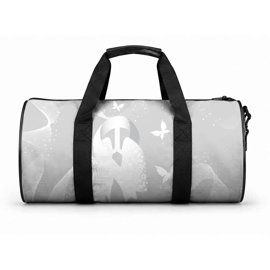 Australia Lung Cancer Support Duffle Bag Butterfly Ribbon Art