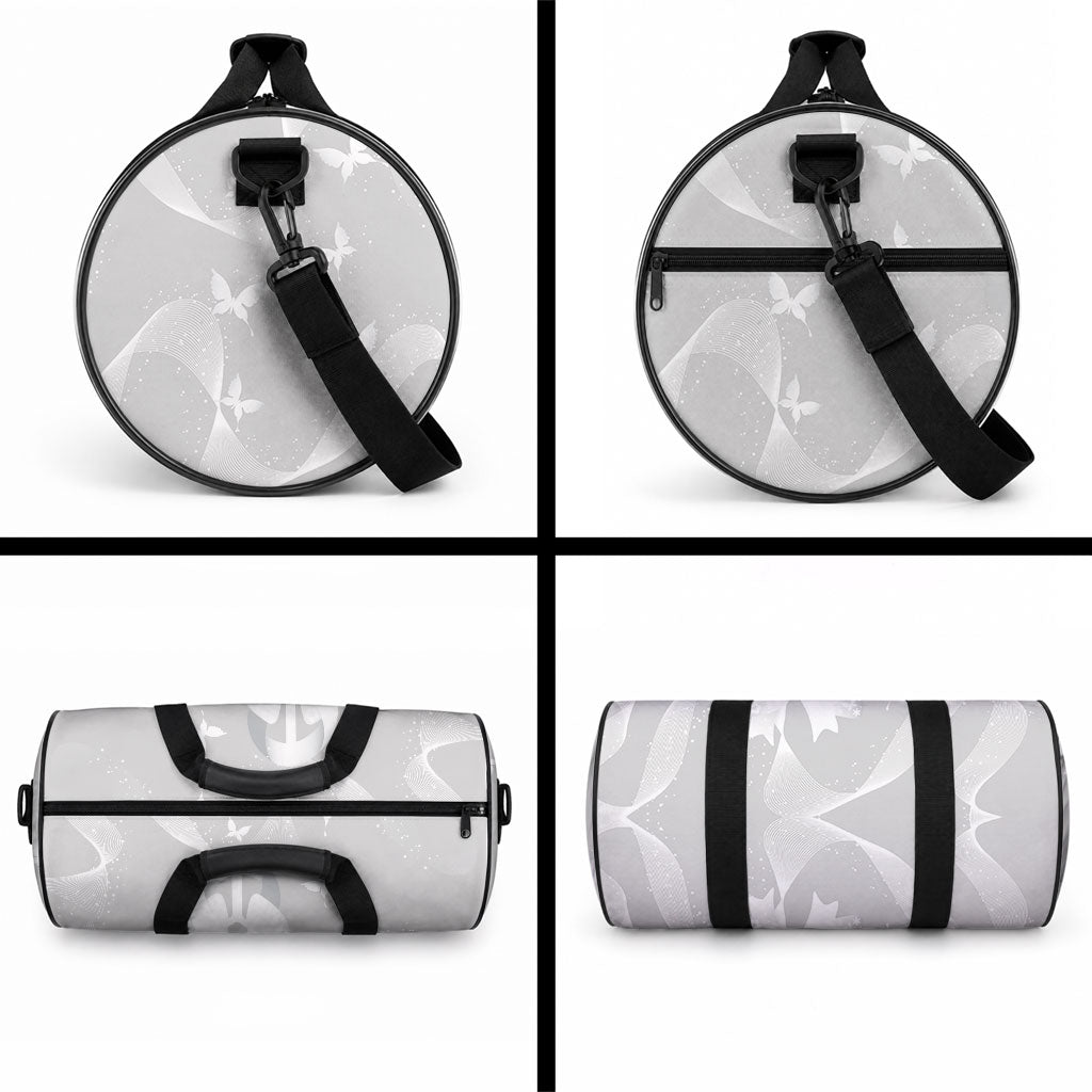 Australia Lung Cancer Support Duffle Bag Butterfly Ribbon Art