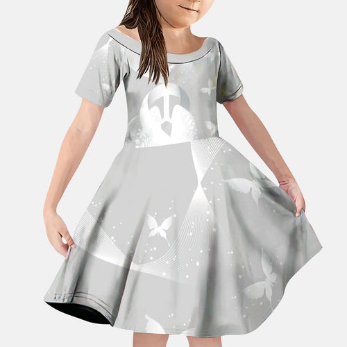Australia Lung Cancer Awareness Personalised Family Matching Off Shoulder Short Dress and Hawaiian Shirt Butterfly Ribbon Art