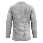 Australia Lung Cancer Awareness Personalised Hockey Jersey Butterfly Ribbon Art