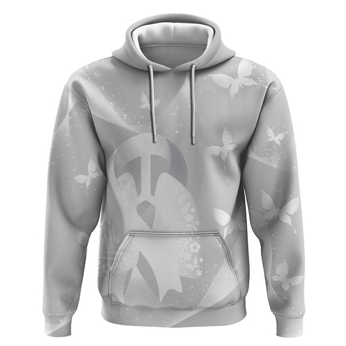 Australia Lung Cancer Awareness Personalised Hoodie Butterfly Ribbon Art