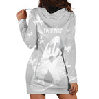 Australia Lung Cancer Awareness Personalised Hoodie Dress Butterfly Ribbon Art