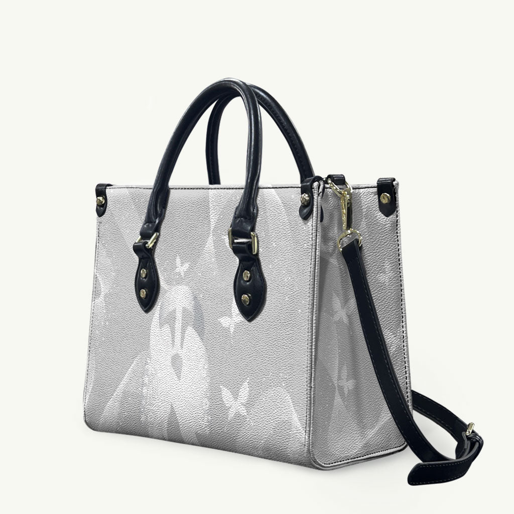 Australia Lung Cancer Awareness Leather Bag Butterfly Ribbon Art