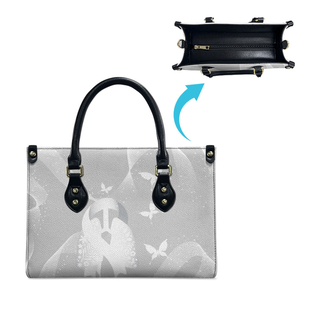 Australia Lung Cancer Awareness Leather Bag Butterfly Ribbon Art