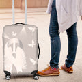 Australia Lung Cancer Awareness Luggage Cover Butterfly Ribbon Art