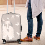 Australia Lung Cancer Awareness Luggage Cover Butterfly Ribbon Art