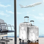 Australia Lung Cancer Awareness Luggage Cover Butterfly Ribbon Art