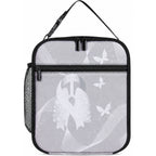 Australia Lung Cancer Support Lunch Bag Butterfly Ribbon Art