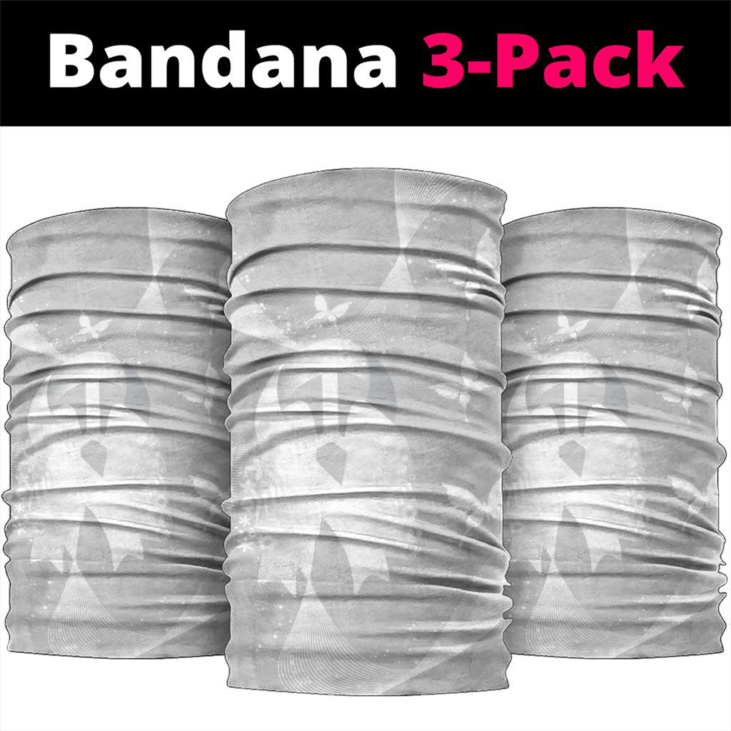 Australia Lung Cancer Awareness Neck Gaiter Butterfly Ribbon Art