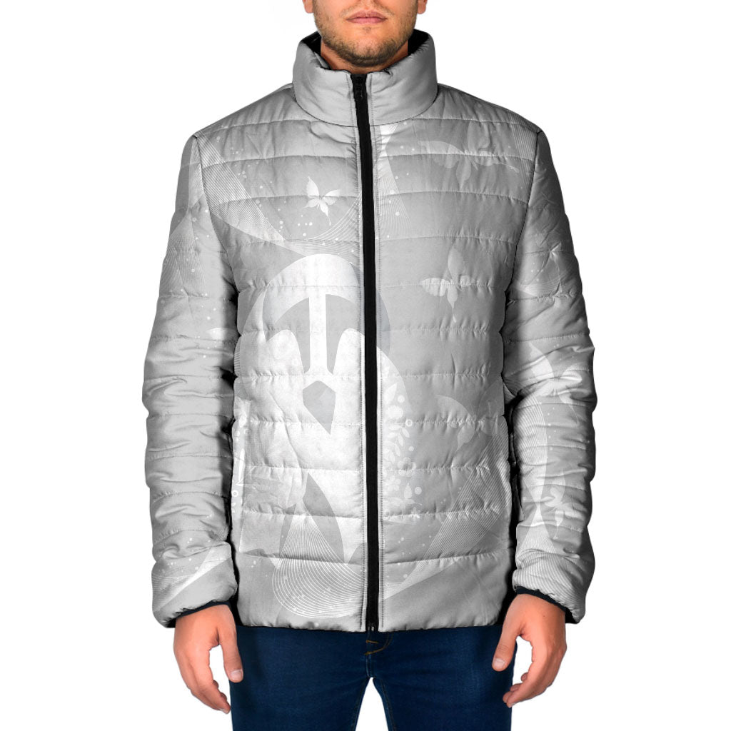 Australia Lung Cancer Awareness Personalised Padded Jacket Butterfly Ribbon Art