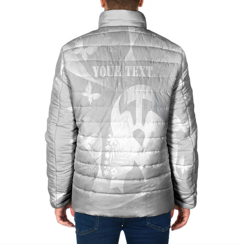 Australia Lung Cancer Awareness Personalised Padded Jacket Butterfly Ribbon Art