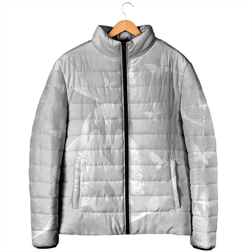 Australia Lung Cancer Awareness Personalised Padded Jacket Butterfly Ribbon Art