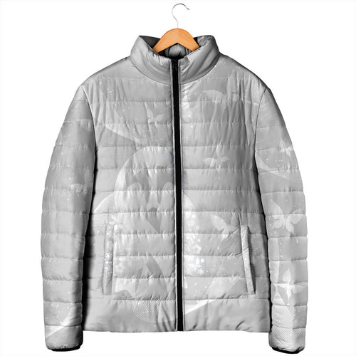Australia Lung Cancer Awareness Personalised Padded Jacket Butterfly Ribbon Art